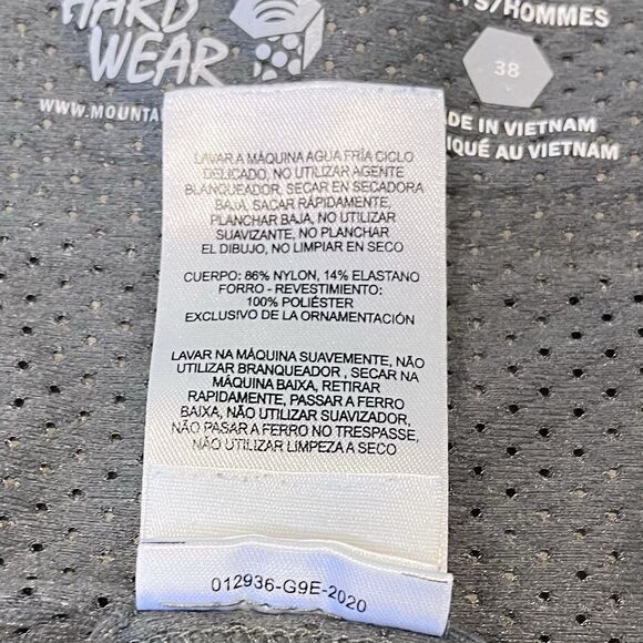 Mountain Hardwear Shorts Men's Size 38 Tan Belted hiking Nylon 12” Gorpcore - Picture 8 of 10